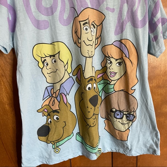 Scooby Doo T-shirt Shirt Short Sleeve Tee Top L EUC - Picture 3 of 5
